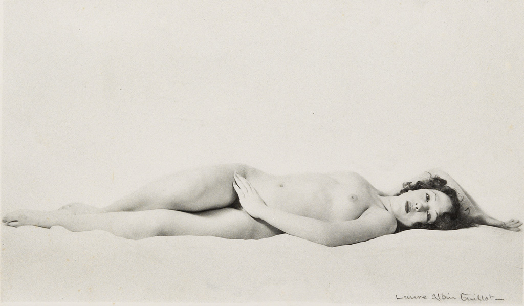 LAURE ALBIN GUILLOT (1879-1962) Reclining nude.